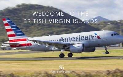 American Airlines lands in Tortola!